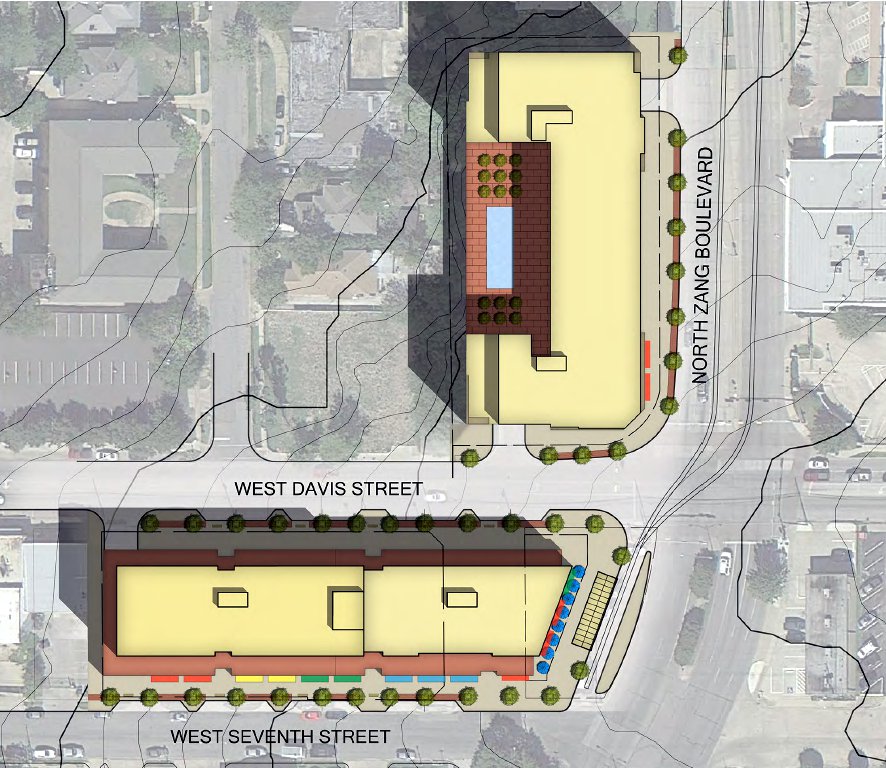 Site Plan for Bishop Arts Station