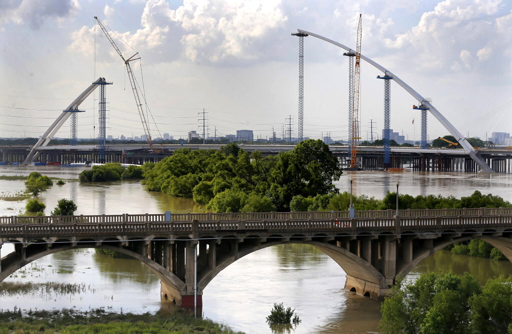 The many bridges of the Trinity River and its floodplain. Photo by Tom Fox / The Dallas Morning News
