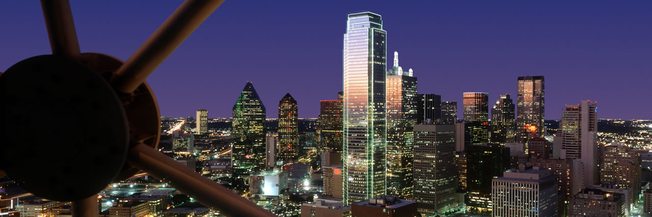 The Dallas skyline, as seen from the Reunion Tower observation deck. Photo courtesy of Hyatt Hotels.