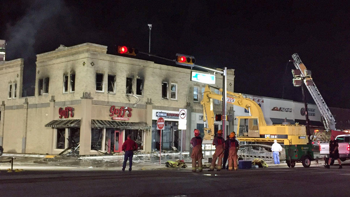 Goff's Charcoal Hamburgers was destroyed by fire on Aug. 12 of this year. Photo courtesy of NBCDFW.