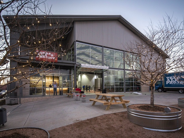 Texas Ale Project's custom building, housing a brewery and taproom. Photo courtesy of CultureMap Dallas.