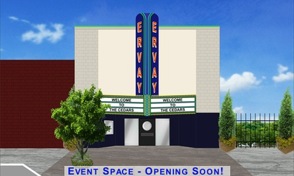 Conceptual illustration of The Ervay Theater. Courtesy of ErvayTheater.com.