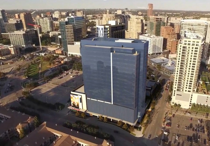 The Union Dallas in Victory Park will have a Tom Thumb grocery at street level. Courtesy of RED Development.