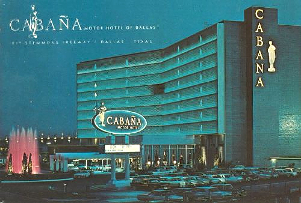 A 1960s poster of the Cabana Motor Hotel as it was in its heyday.