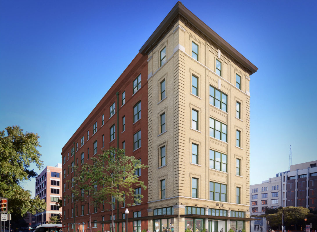 Architexas illustration of the restored Purse Building.